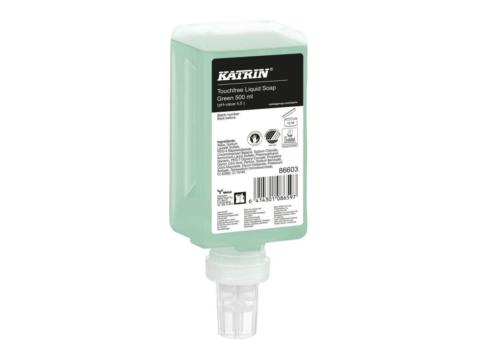 Mydło KATRIN 86603 Green 500ml Do dozownika bezdotykowego Touchfree